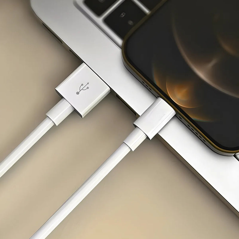 Cabo Lightning Conector USB  iPhones, iPads e iPods.