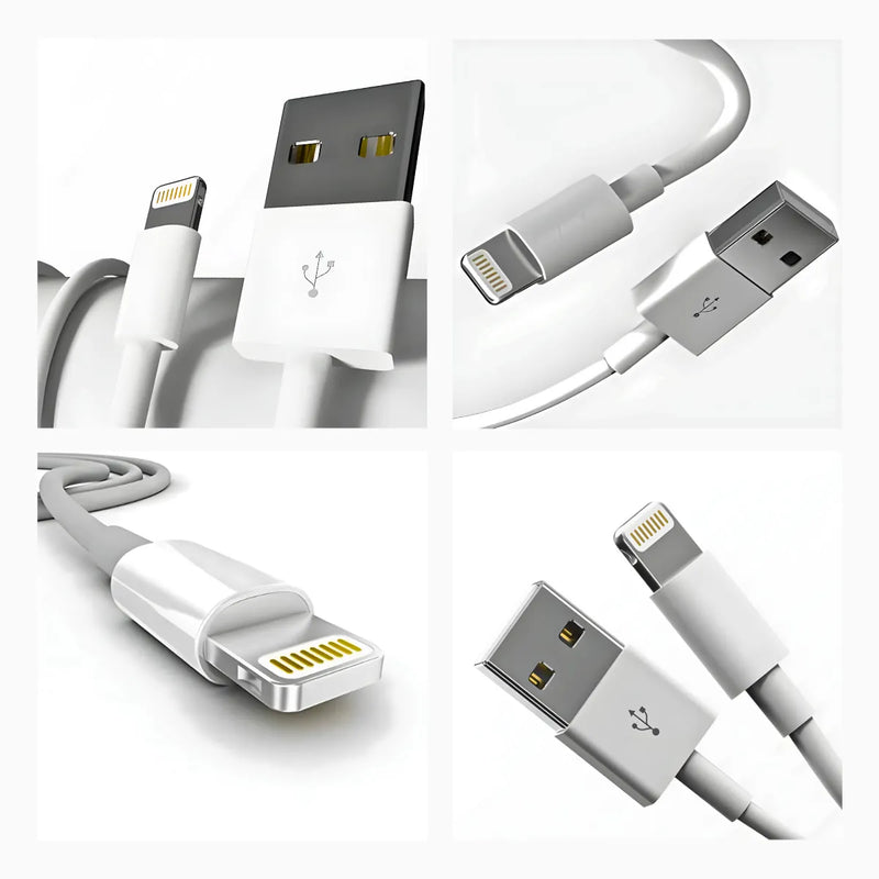 Cabo Lightning Conector USB  iPhones, iPads e iPods.