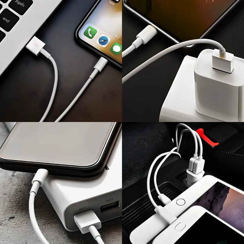 Cabo Lightning Conector USB  iPhones, iPads e iPods.