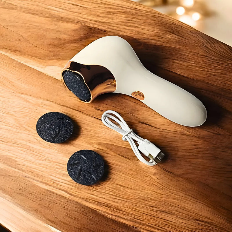 Kit Removedor Elétrico de Calos para Pés  Branco
