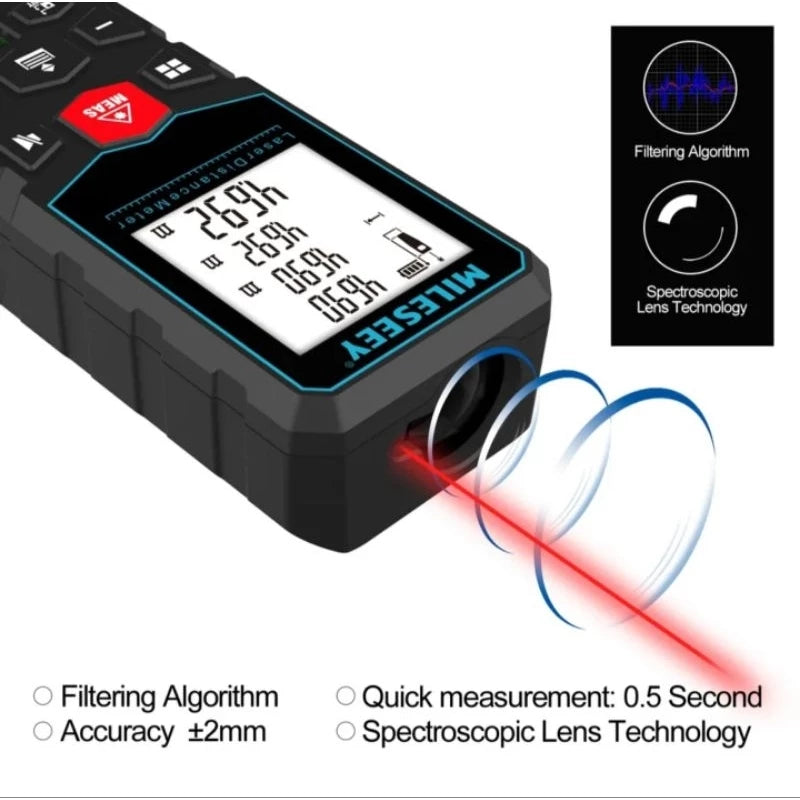 Medidor Profissional Distancia Trena Digital A Laser Alta Precisão 40 Metros PRONTO PARA ENVIO