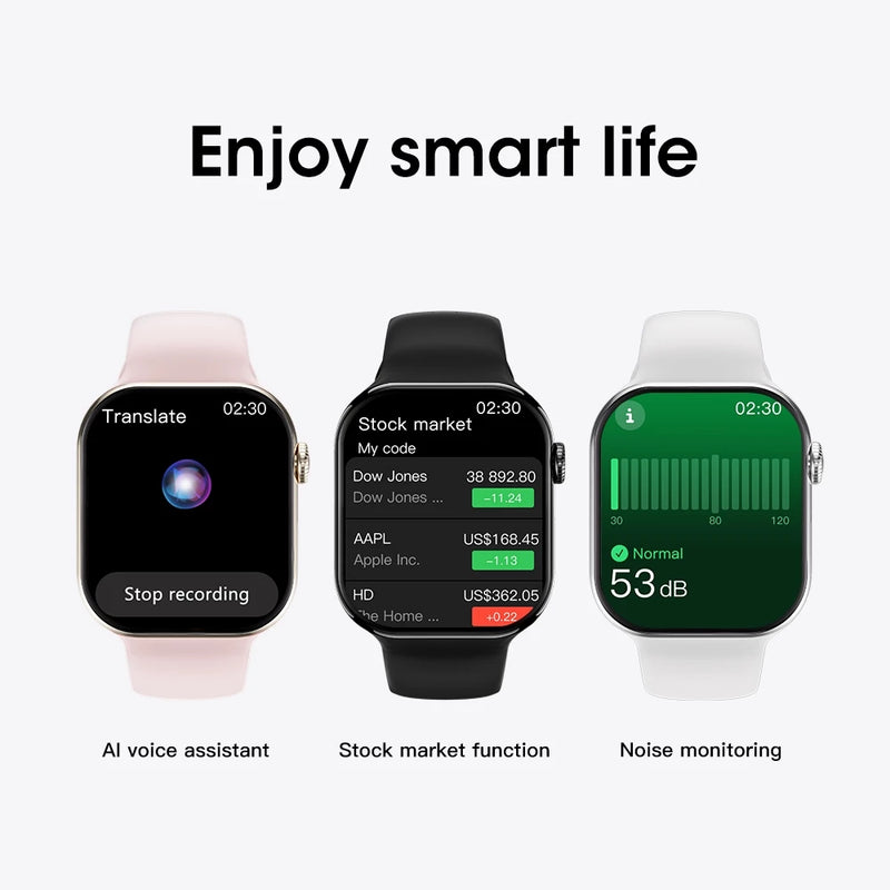 Relógio microwear S10 NFC Ilha Dinâmica 48mm Gesto Resposta ChatGPT Bússola Rastread