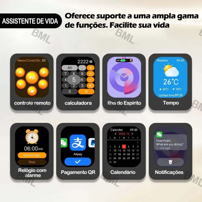 Novo Smartwatch X10 PRO Relogio Inteligente X10 Watch Chatgpt GPS NFC Bluetooth Lançamento Original 45MM