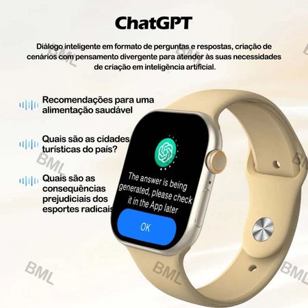 Novo Smartwatch X10 PRO Relogio Inteligente X10 Watch Chatgpt GPS NFC Bluetooth Lançamento Original 45MM